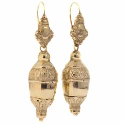 Boucles d'oreilles pendantes en or