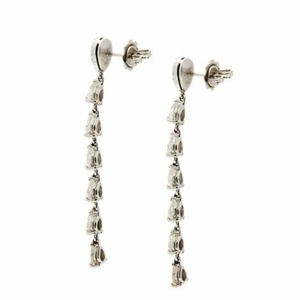 Boucles d'oreilles pendantes en diamant