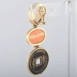 Boucles d'oreilles pendantes Pièces antiques
