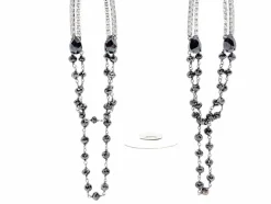 Boucles d'oreilles Pendants Or blanc Diamant