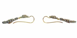 Boucles d'oreilles pendantes diamant