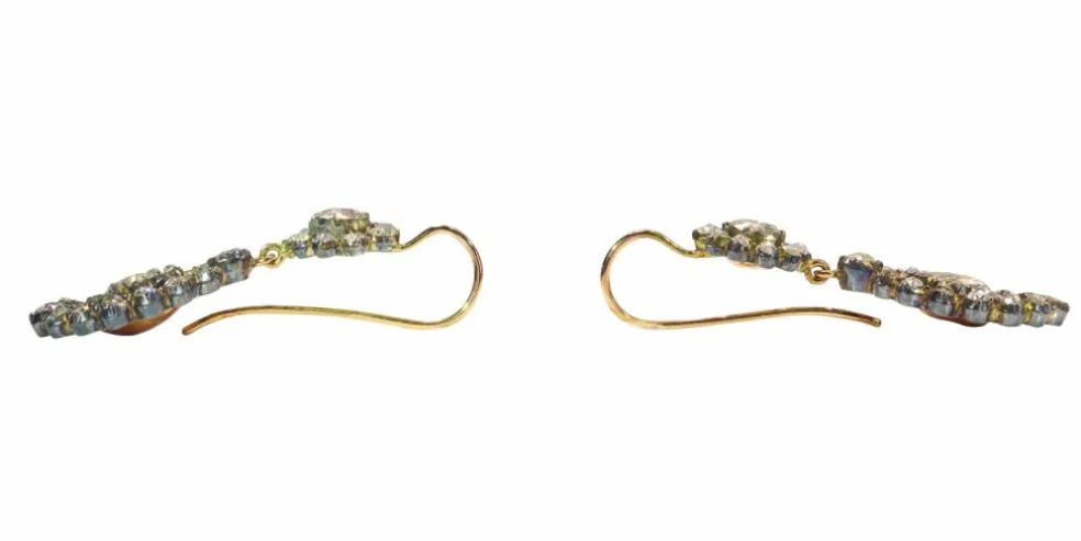 Boucles d'oreilles pendantes diamant
