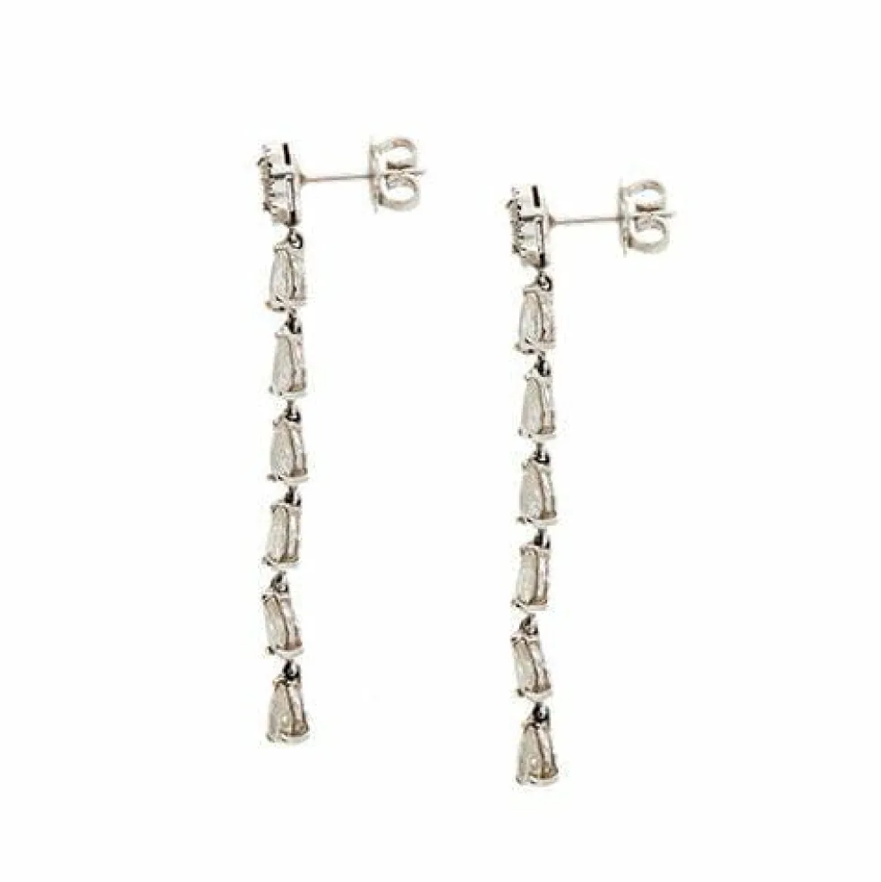 Boucles d'oreilles pendantes en diamant