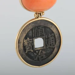 Boucles d'oreilles pendantes Pièces antiques