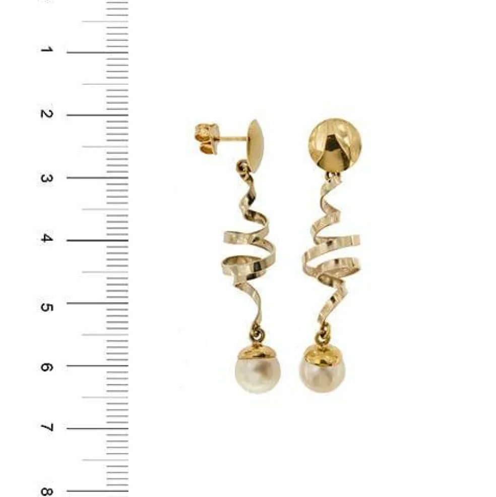 Boucles d'oreilles pendantes en perles