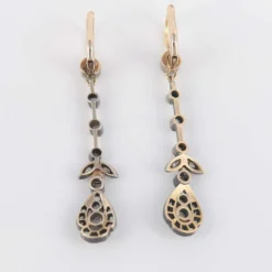 Boucles d'oreilles pendantes Diamants