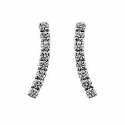Boucles d'oreilles pendantes en diamant