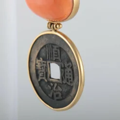 Boucles d'oreilles pendantes Pièces antiques