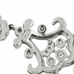 Boucles d'oreilles pendantes diamants