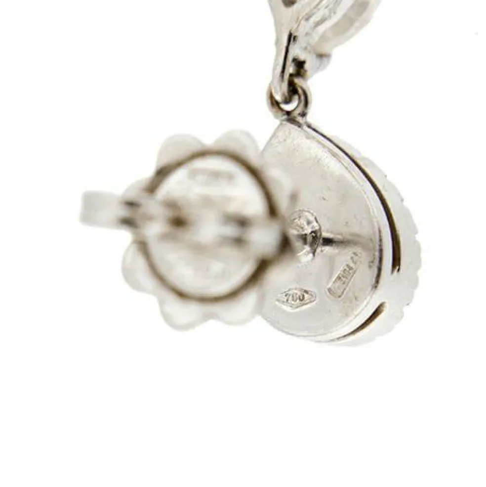 Boucles d'oreilles pendantes en diamant