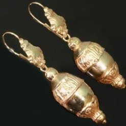 Boucles d'oreilles pendantes en or