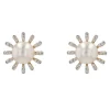 Boucles d'oreilles perle Akoya diamant flocon