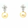 Boucles d'oreilles Perle Diamants