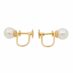 Boucles d'oreilles Perle Or rose Perle