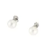 Boucles d'oreilles Perles Diamants