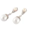 Boucles d'oreilles Perles baroques Diamants