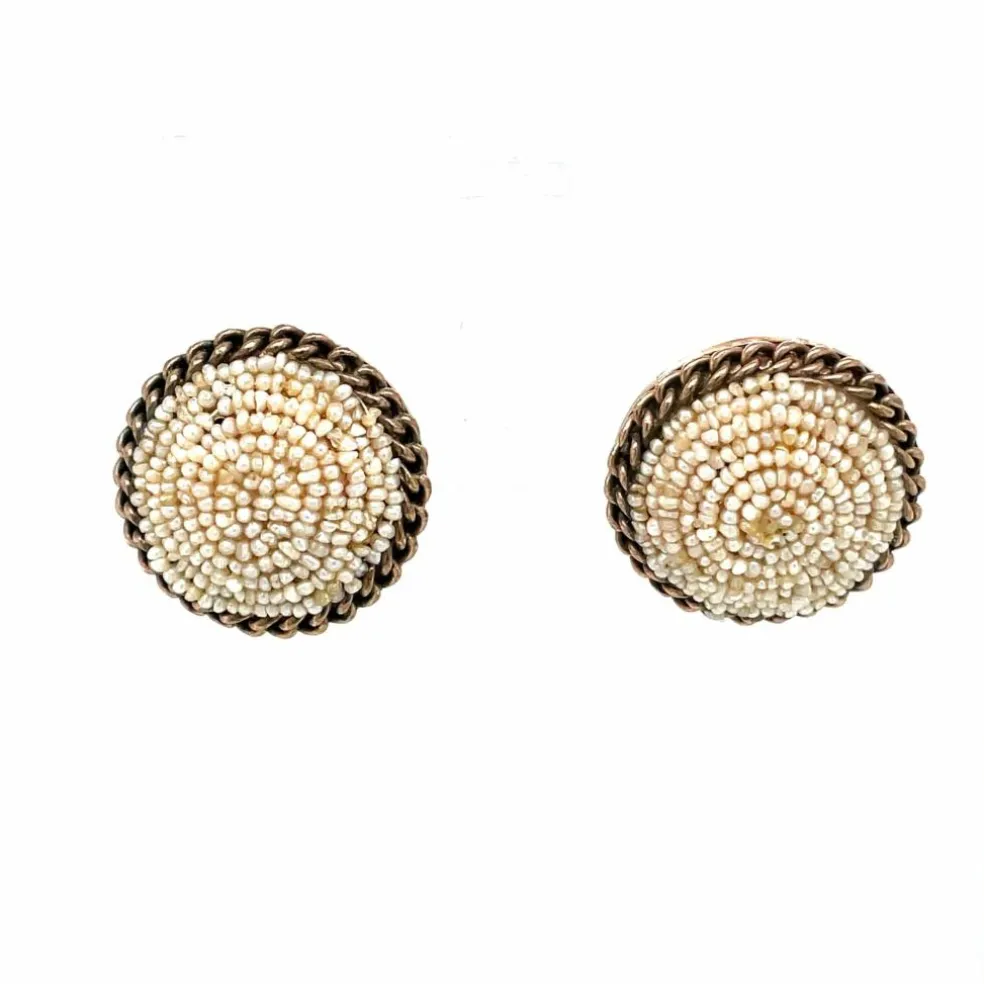 Boucles d'oreilles Perles antiques