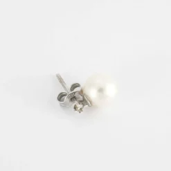 Boucles d'oreilles Perles Diamants