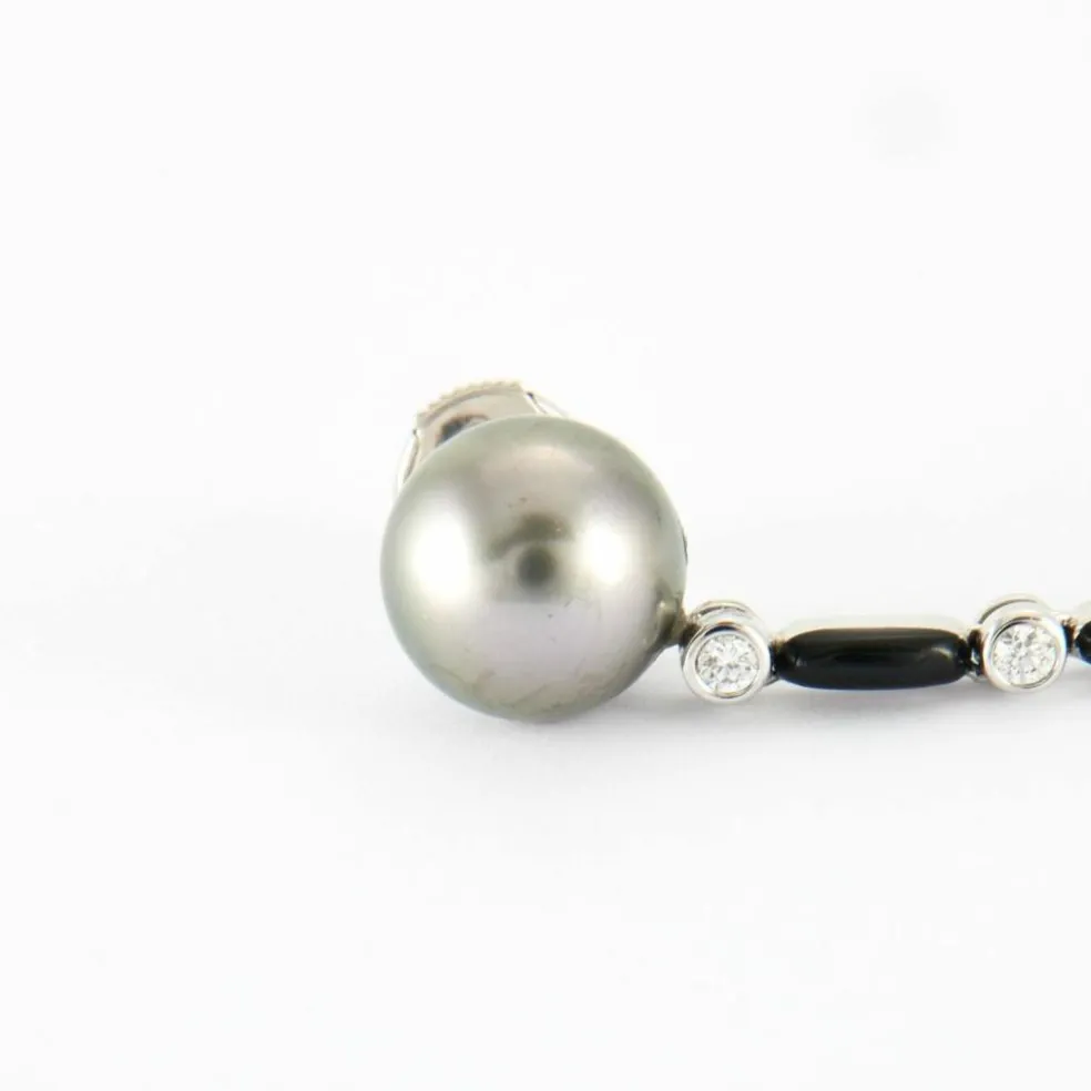 Boucles d'oreilles perles des Mers du Sud et Tahiti