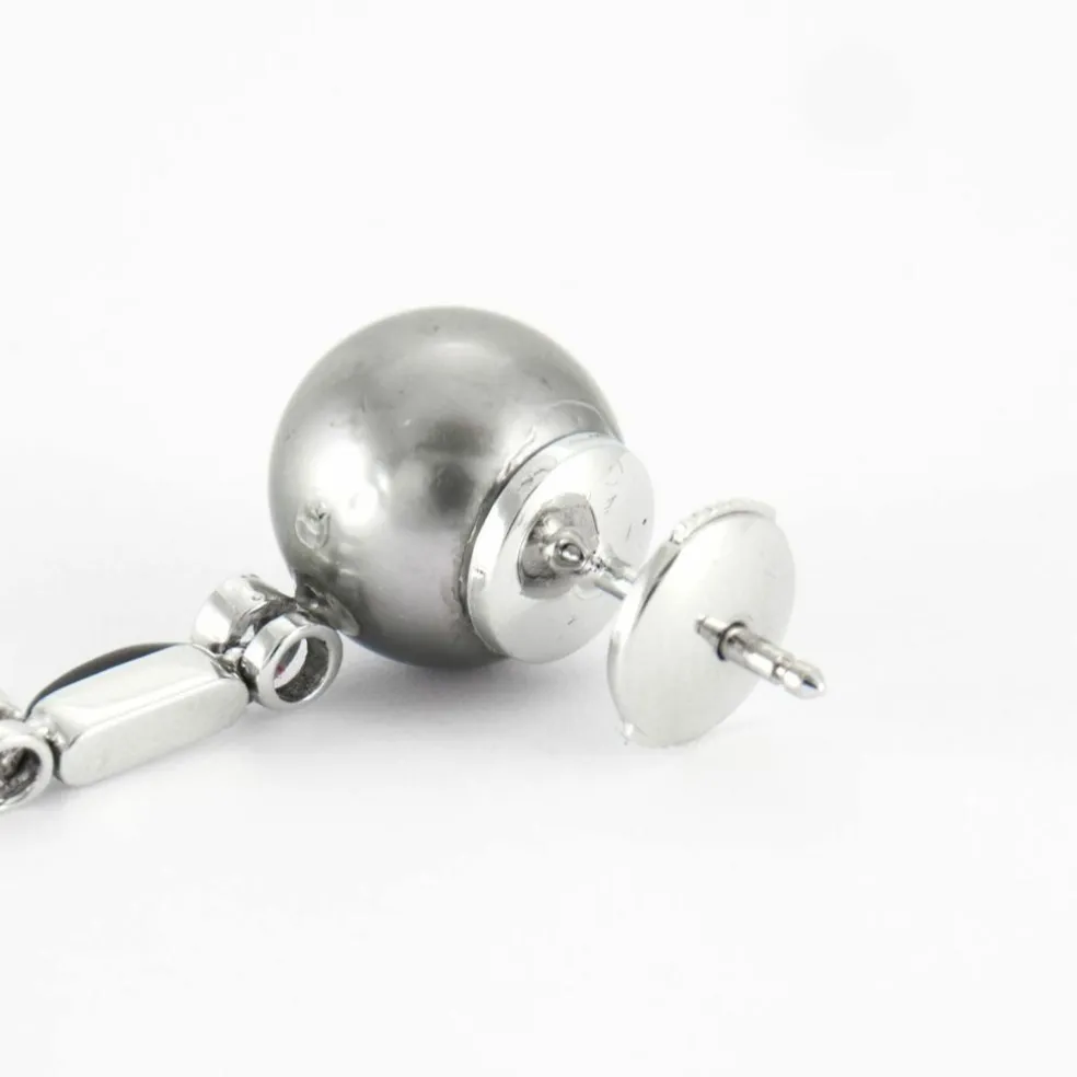 Boucles d'oreilles perles des Mers du Sud et Tahiti