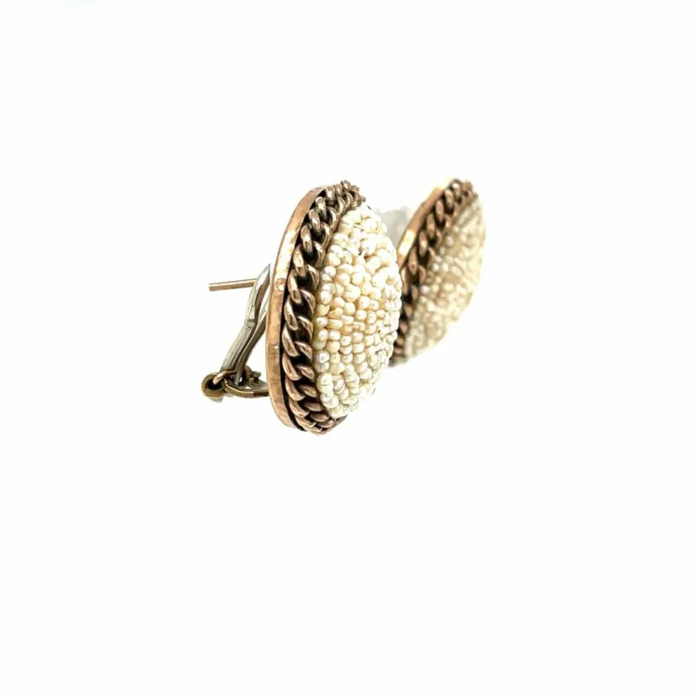 Boucles d'oreilles Perles antiques