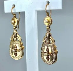 Boucles d’oreilles perles fines Napoléon III
