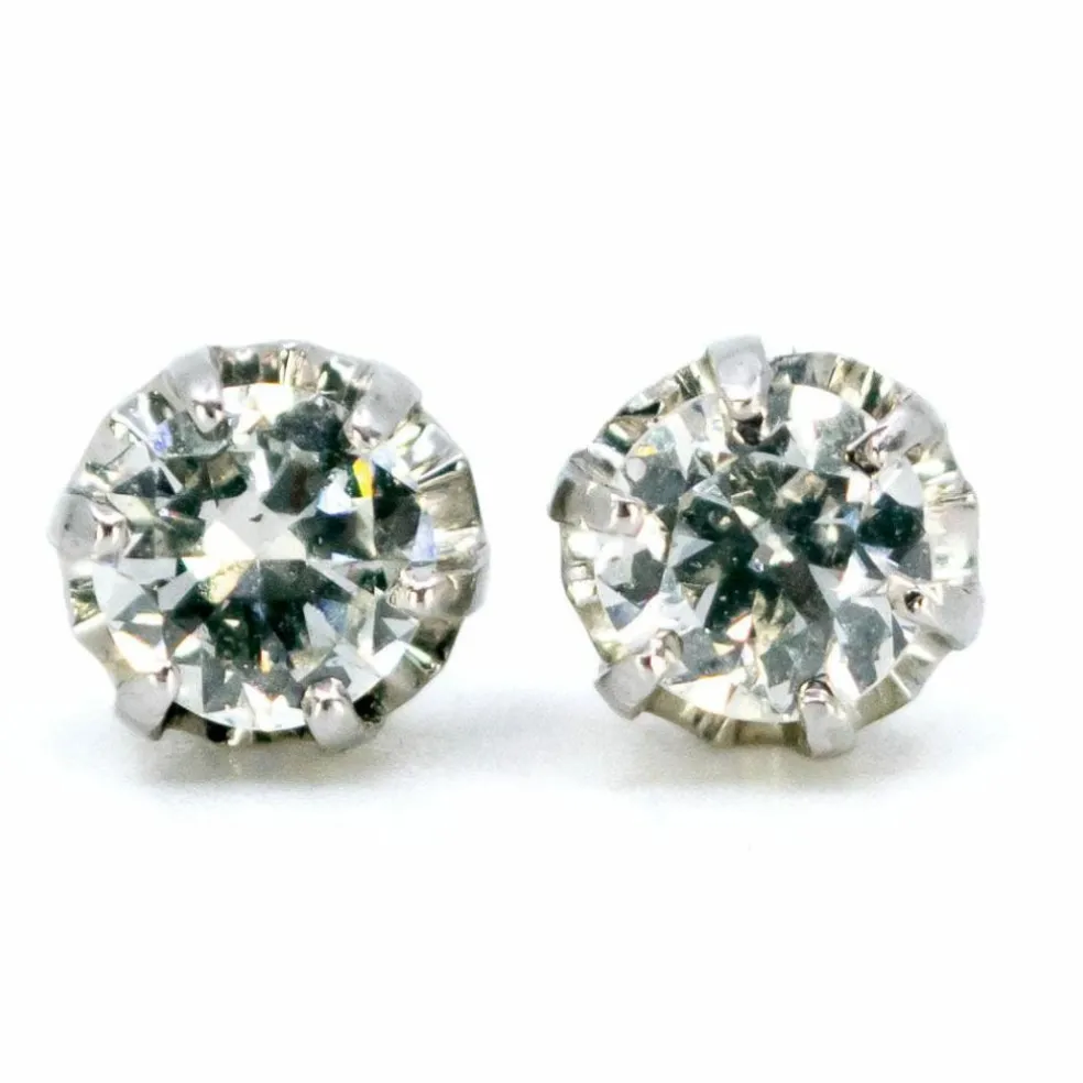 Boucles d'oreilles Platine Diamant