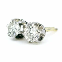 Boucles d'oreilles Platine Diamant