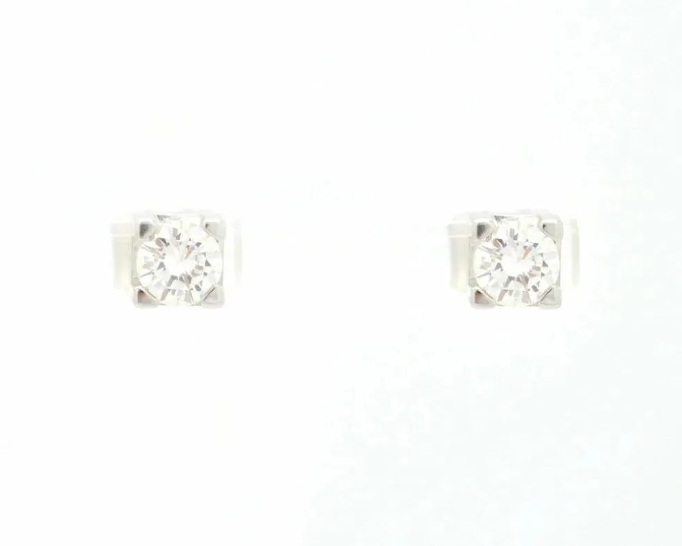 Boucles d'oreilles point lumineux avec diamants de 0,98 ct