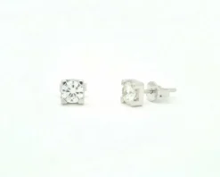 Boucles d'oreilles point lumineux avec diamants de 0,98 ct