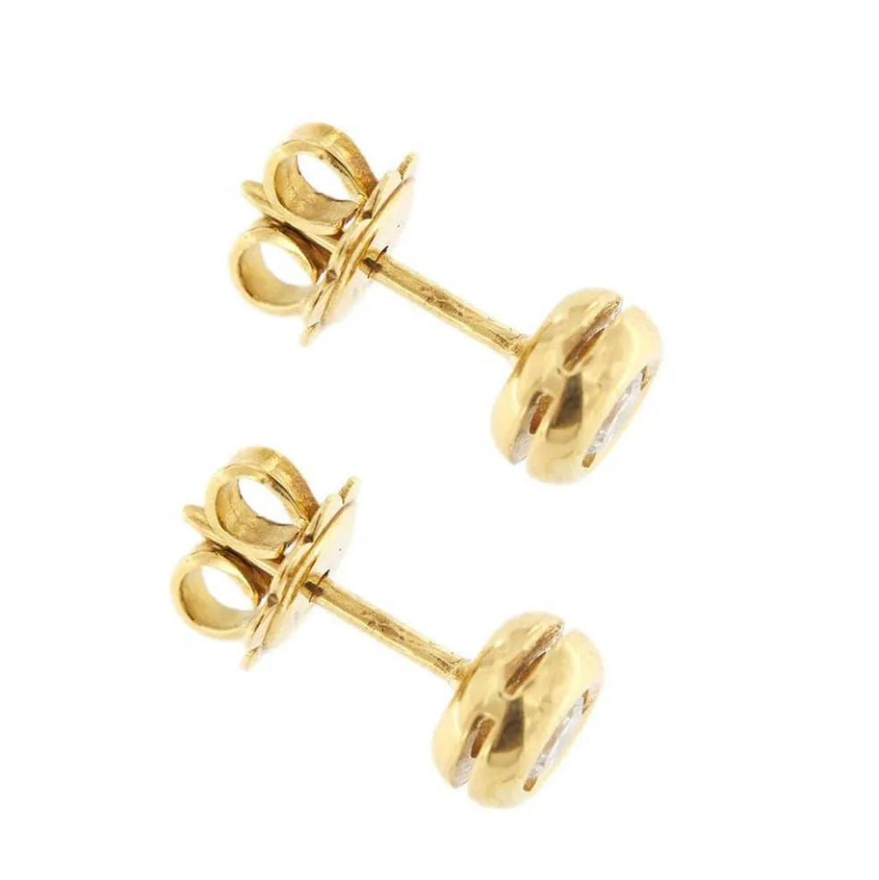 Boucles d'oreilles point lumineux avec diamants 0,30 ct