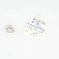 Boucles d'oreilles poires en Or blanc diamants