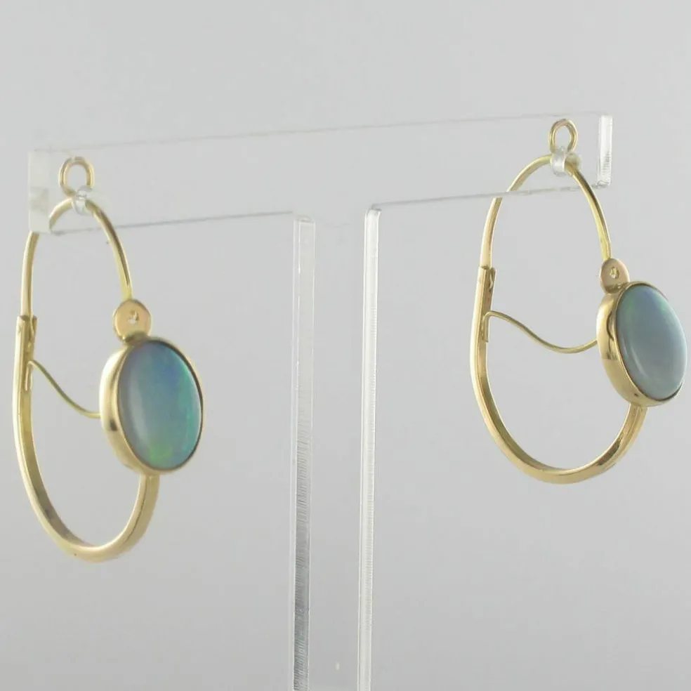 Boucles d'oreilles poissardes opales