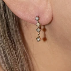 Boucles d'oreilles époque 1810 en or