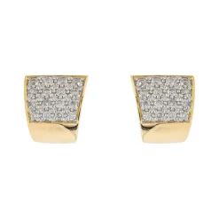 Boucles d'oreilles Puces Or jaune Diamant