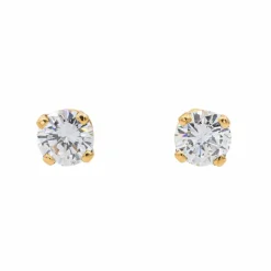 Boucles d'oreilles Puces Or blanc Diamant