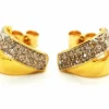 Boucles d'oreilles puces Or jaune Diamant