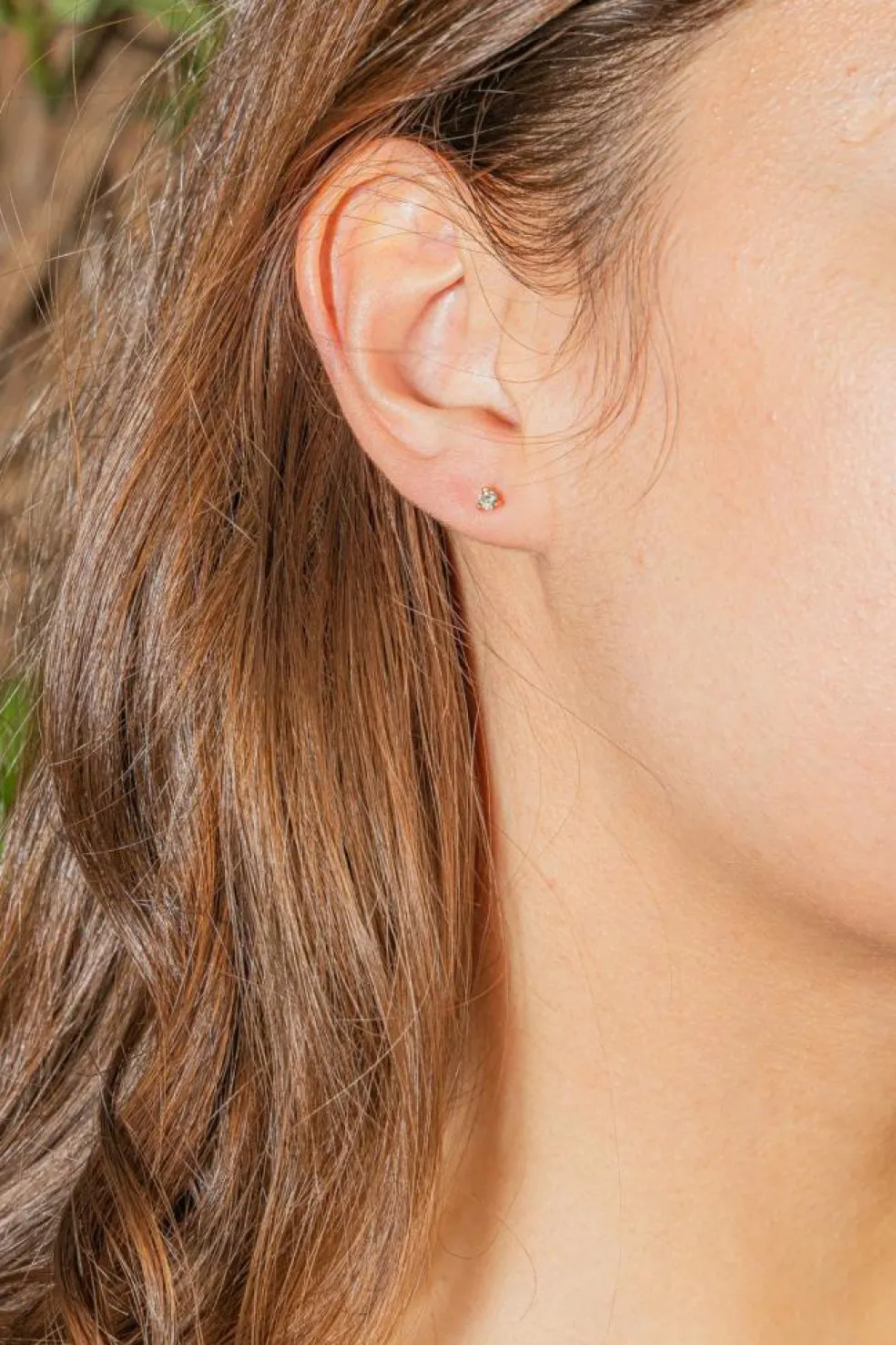 Boucles d'oreilles Puces Or rose Diamant