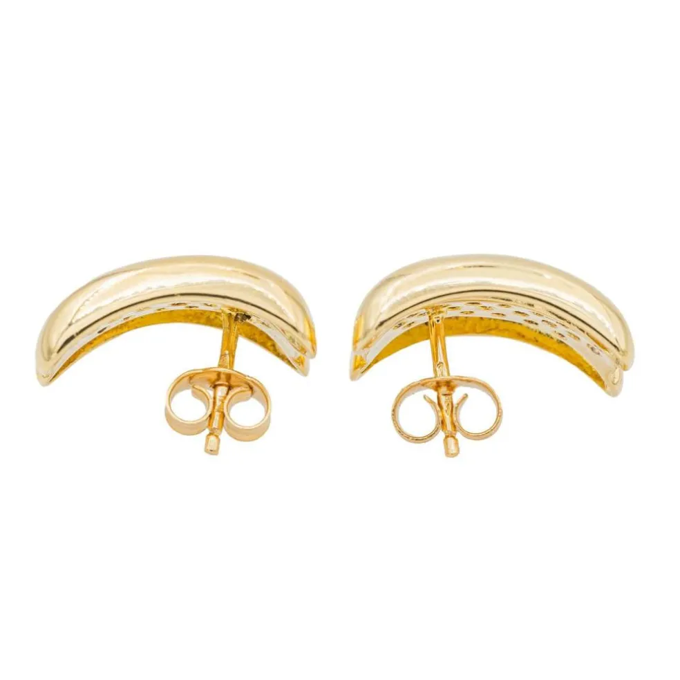Boucles d'oreilles Puces Or jaune Diamant