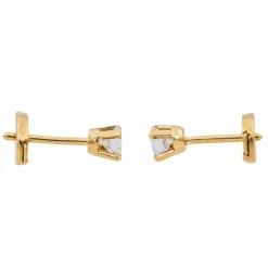 Boucles d'oreilles Puces Or blanc Diamant