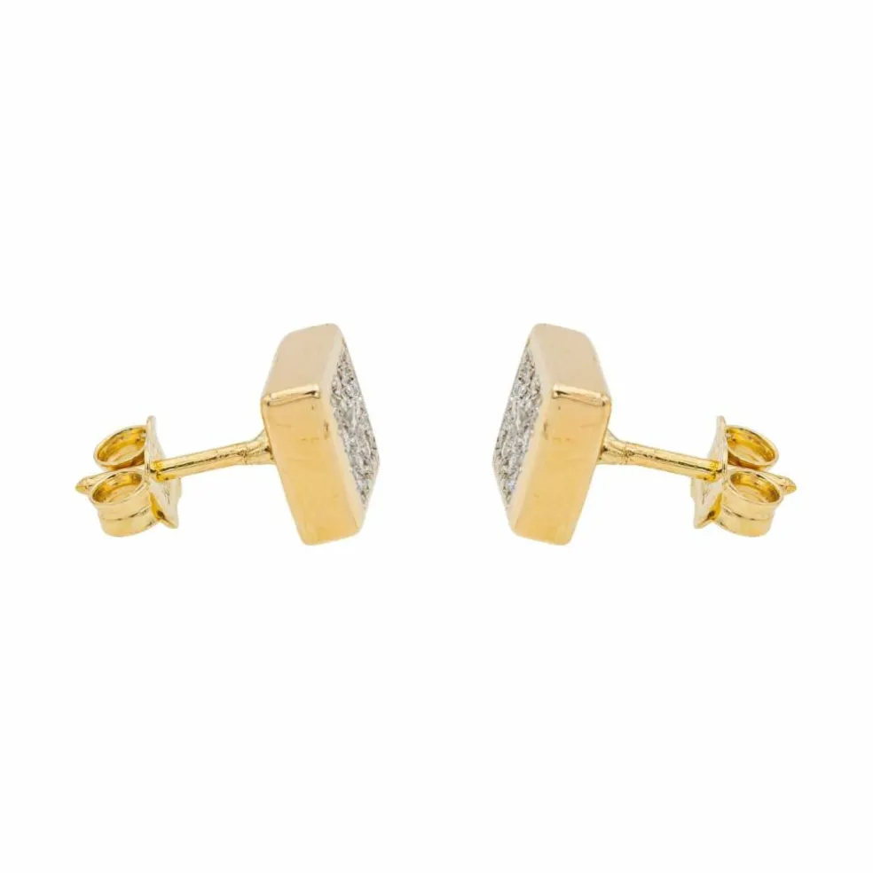 Boucles d'oreilles Puces Or rose Diamant
