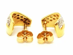 Boucles d'oreilles puces Or jaune Diamant