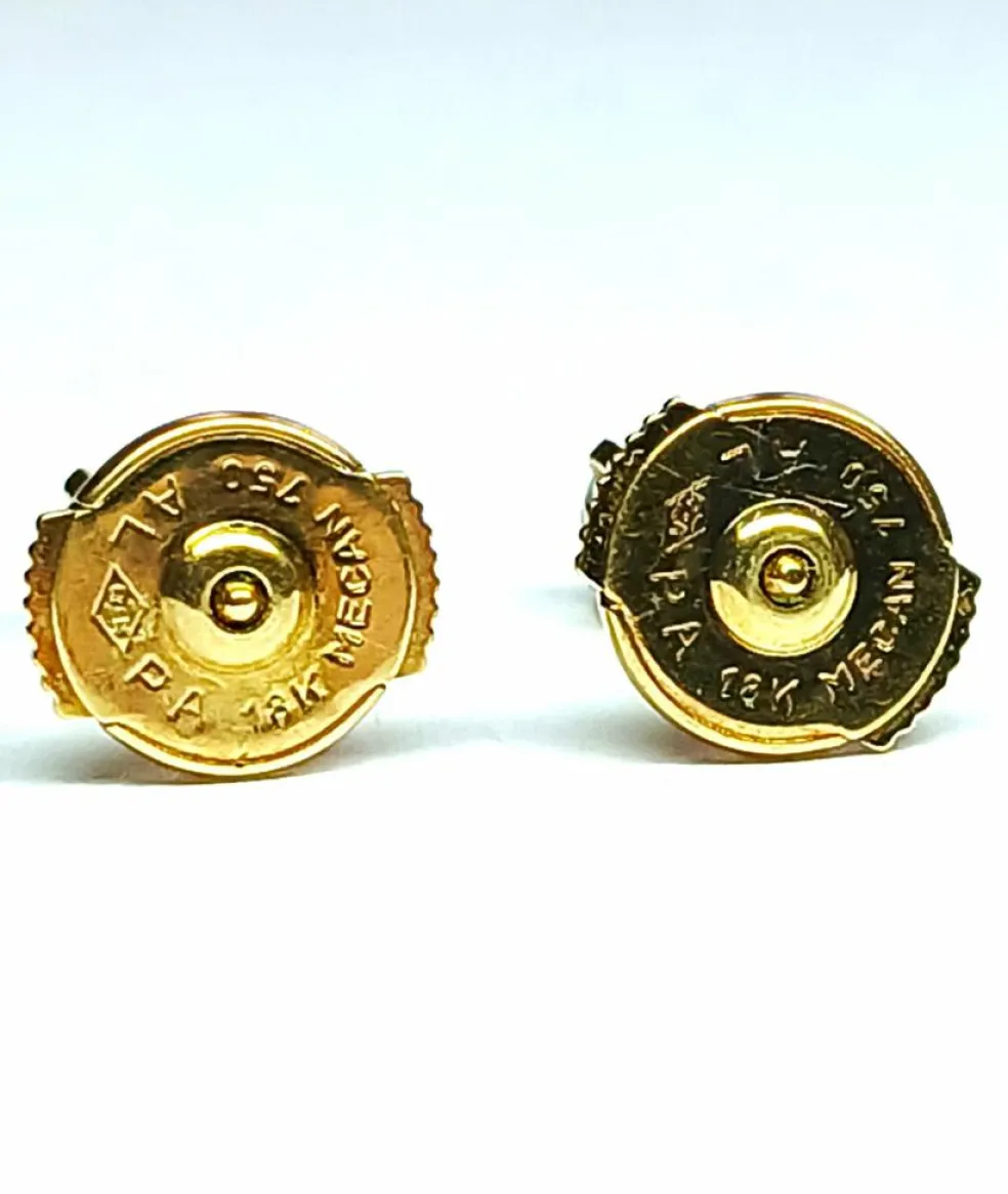 Boucles d'oreilles Puces Or jaune Diamant