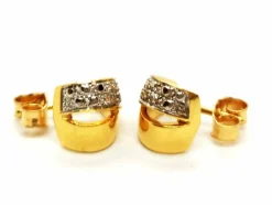 Boucles d'oreilles puces Or jaune Diamant