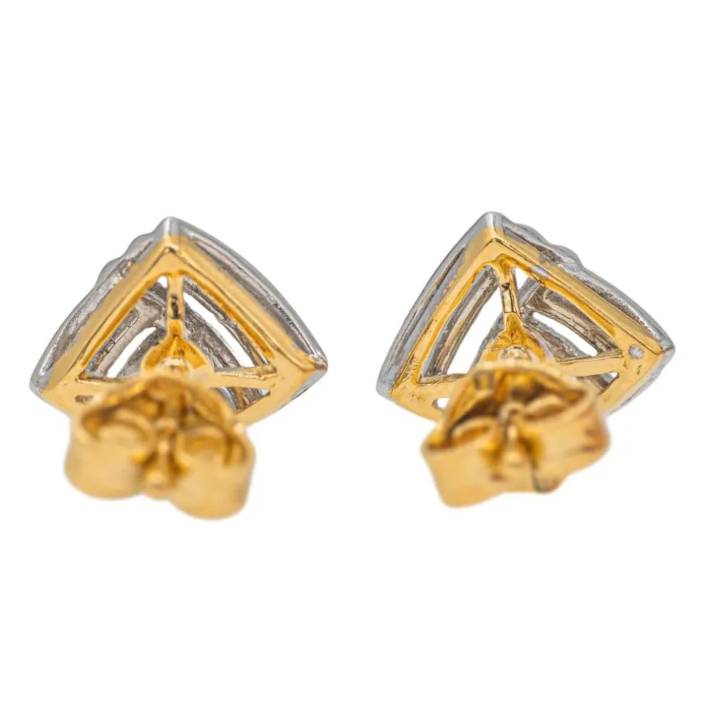 Boucles d'oreilles Puces Or blanc Diamant