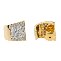 Boucles d'oreilles Puces Or jaune Diamant