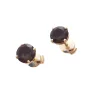 Boucles d'oreilles puces Quartz fumé