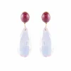 Boucles d'oreilles Quartz Tourmalines