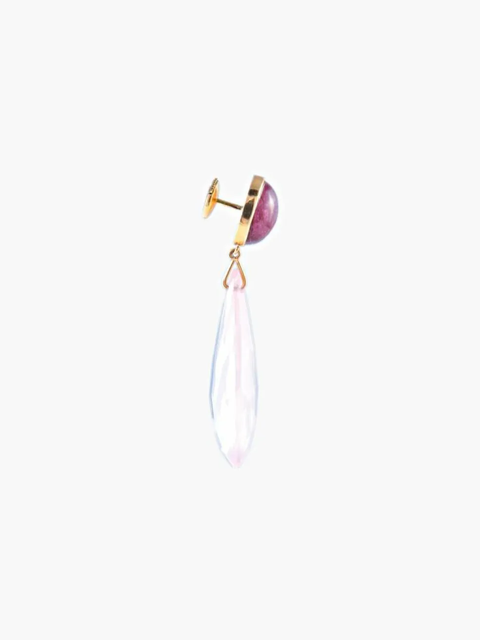 Boucles d'oreilles Quartz Tourmalines