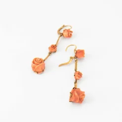 Boucles d'oreilles Roses de corail